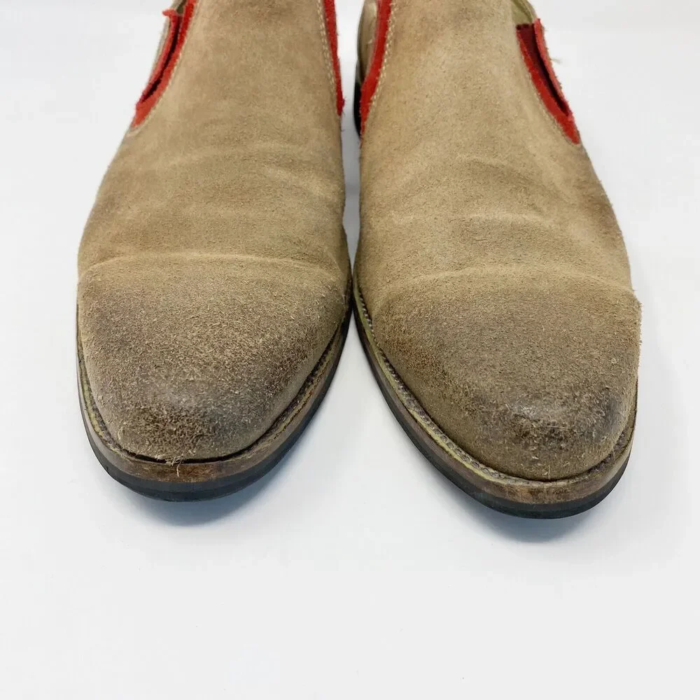 Blackstone Men's SCM001 Slip-On Suede Shoes in Rock Euro Size 43/US Size 10‎